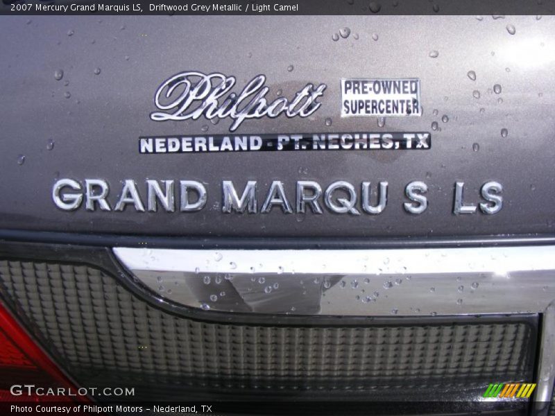 Driftwood Grey Metallic / Light Camel 2007 Mercury Grand Marquis LS