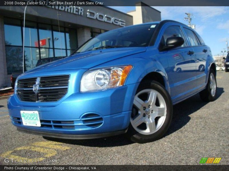 Surf Blue Pearl / Dark Slate Gray 2008 Dodge Caliber SXT