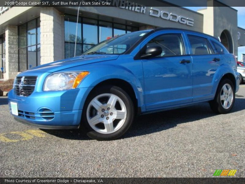 Surf Blue Pearl / Dark Slate Gray 2008 Dodge Caliber SXT