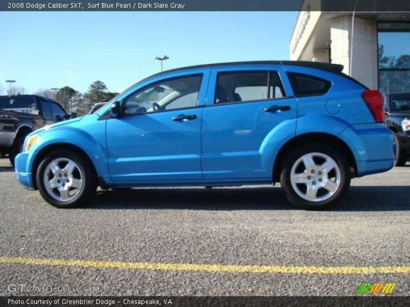 Surf Blue Pearl / Dark Slate Gray 2008 Dodge Caliber SXT