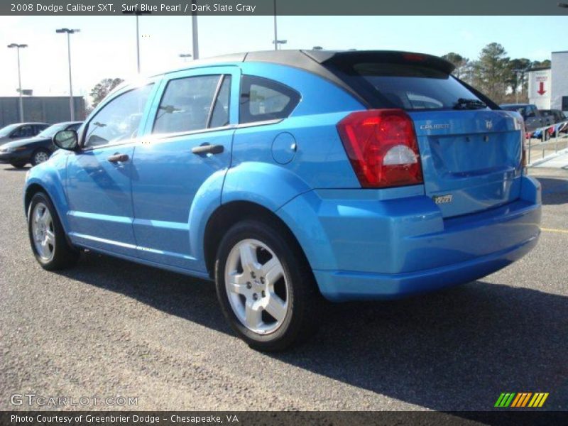Surf Blue Pearl / Dark Slate Gray 2008 Dodge Caliber SXT