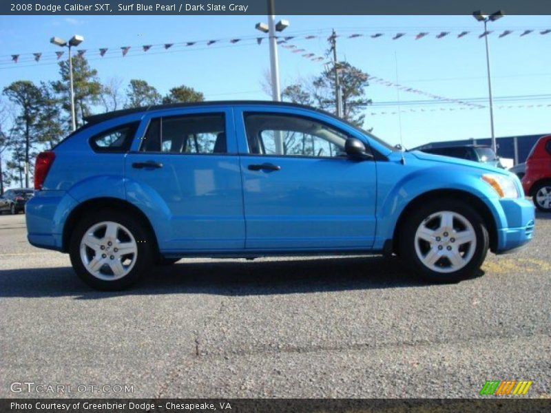 Surf Blue Pearl / Dark Slate Gray 2008 Dodge Caliber SXT