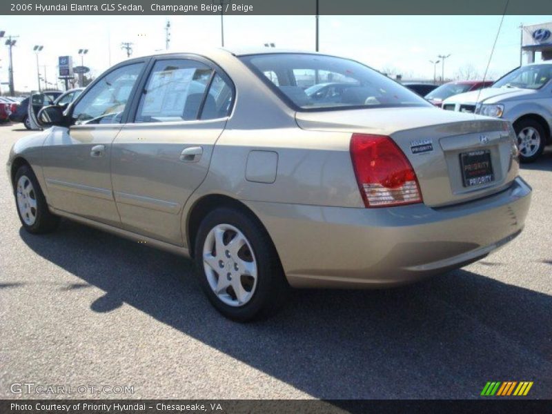 Champagne Beige / Beige 2006 Hyundai Elantra GLS Sedan