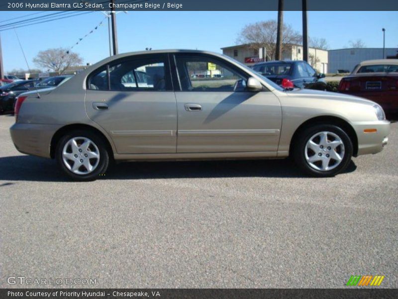 Champagne Beige / Beige 2006 Hyundai Elantra GLS Sedan