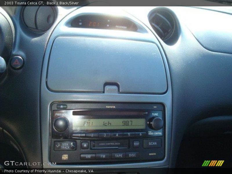 Black / Black/Silver 2003 Toyota Celica GT