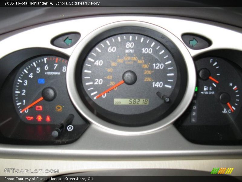 Sonora Gold Pearl / Ivory 2005 Toyota Highlander I4