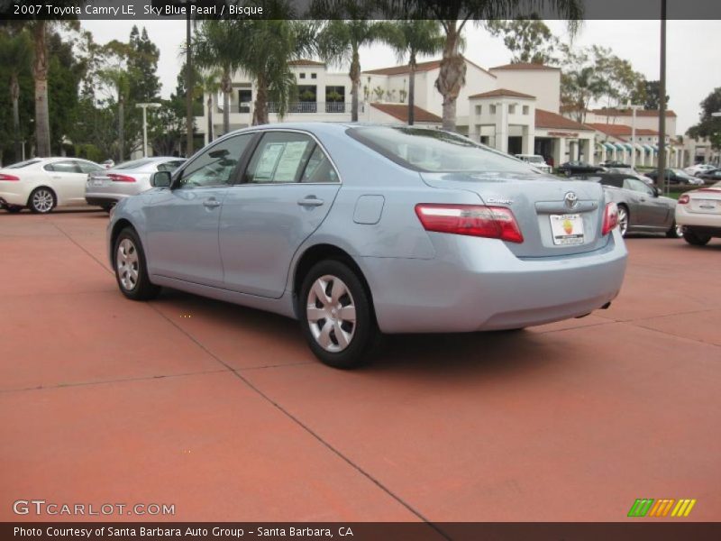 Sky Blue Pearl / Bisque 2007 Toyota Camry LE