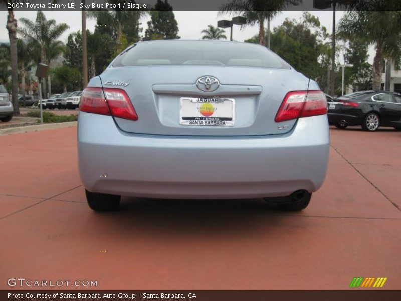 Sky Blue Pearl / Bisque 2007 Toyota Camry LE