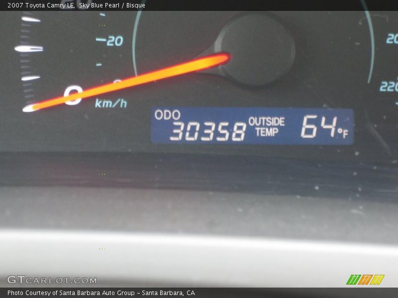 Sky Blue Pearl / Bisque 2007 Toyota Camry LE