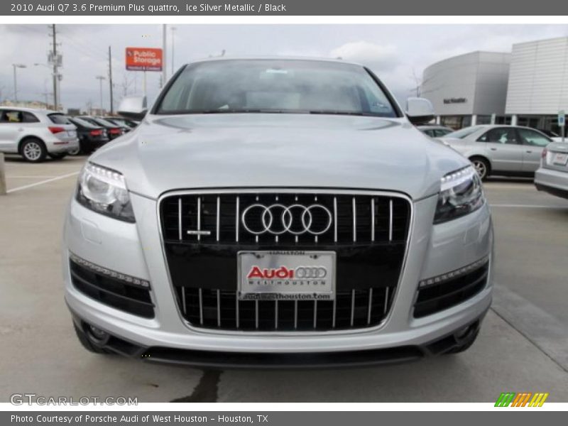 Ice Silver Metallic / Black 2010 Audi Q7 3.6 Premium Plus quattro