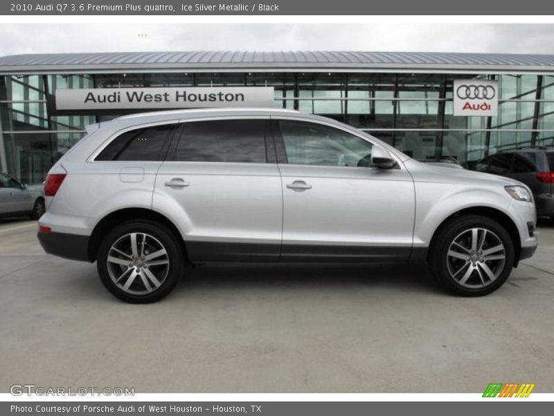 Ice Silver Metallic / Black 2010 Audi Q7 3.6 Premium Plus quattro