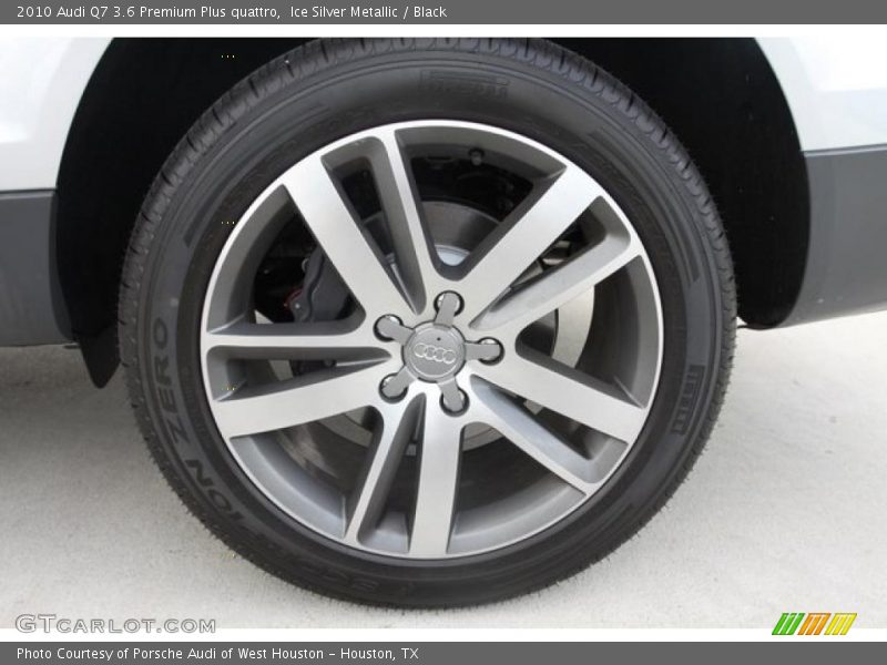 Ice Silver Metallic / Black 2010 Audi Q7 3.6 Premium Plus quattro
