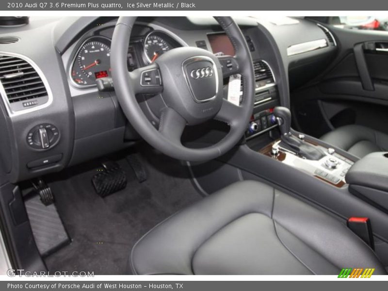 Ice Silver Metallic / Black 2010 Audi Q7 3.6 Premium Plus quattro