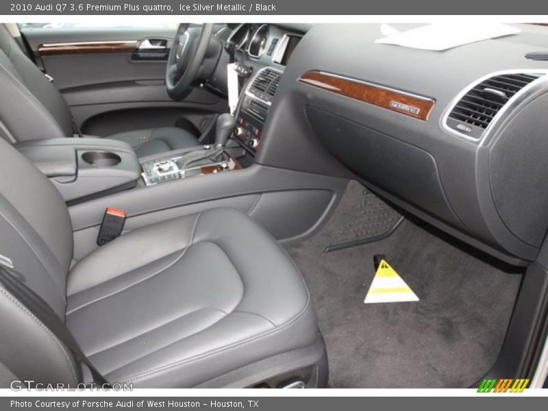 Ice Silver Metallic / Black 2010 Audi Q7 3.6 Premium Plus quattro