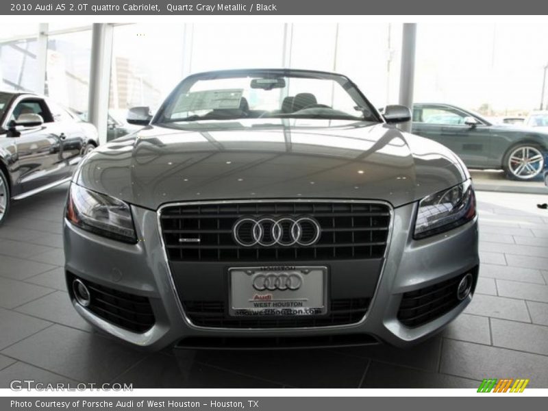 Quartz Gray Metallic / Black 2010 Audi A5 2.0T quattro Cabriolet