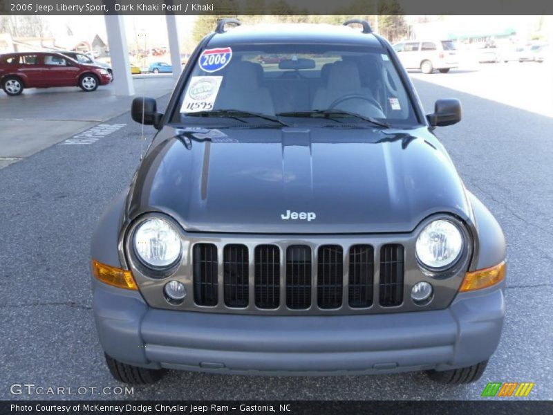 Dark Khaki Pearl / Khaki 2006 Jeep Liberty Sport