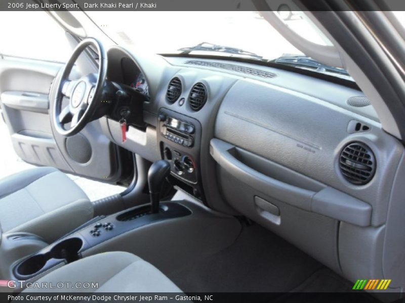 Dark Khaki Pearl / Khaki 2006 Jeep Liberty Sport
