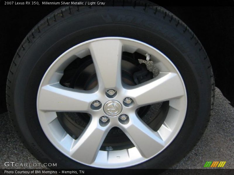 Millennium Silver Metallic / Light Gray 2007 Lexus RX 350