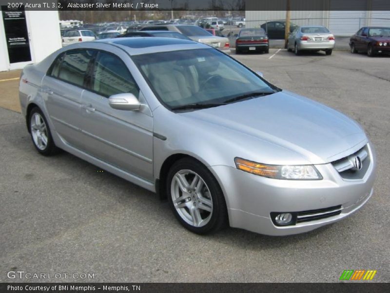 Alabaster Silver Metallic / Taupe 2007 Acura TL 3.2
