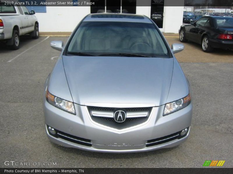 Alabaster Silver Metallic / Taupe 2007 Acura TL 3.2