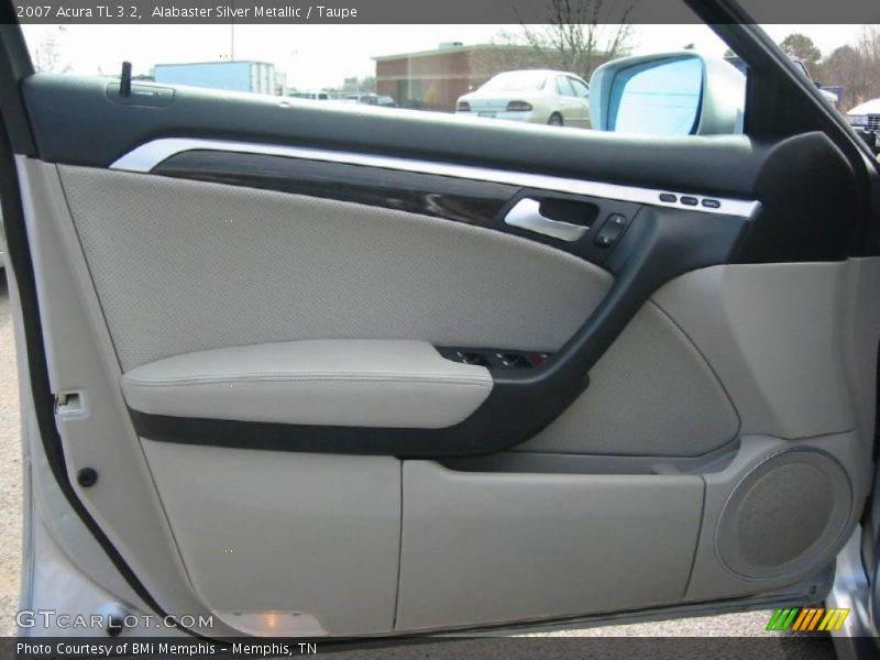 Alabaster Silver Metallic / Taupe 2007 Acura TL 3.2