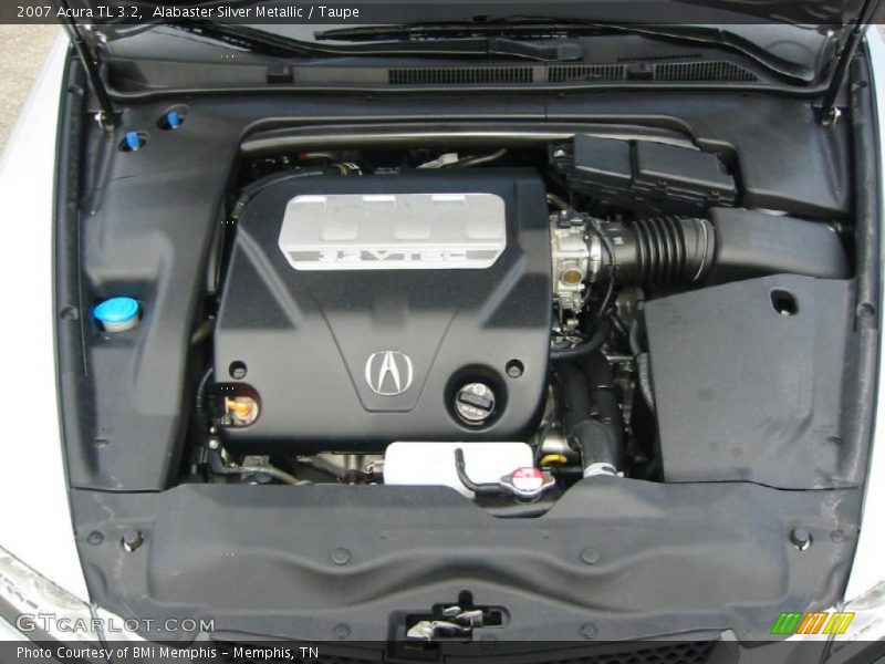 Alabaster Silver Metallic / Taupe 2007 Acura TL 3.2