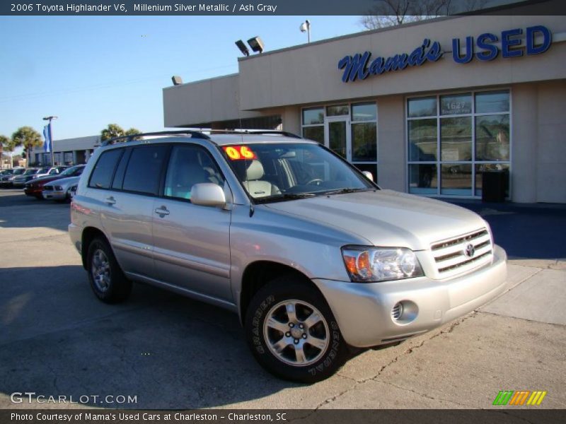 Millenium Silver Metallic / Ash Gray 2006 Toyota Highlander V6