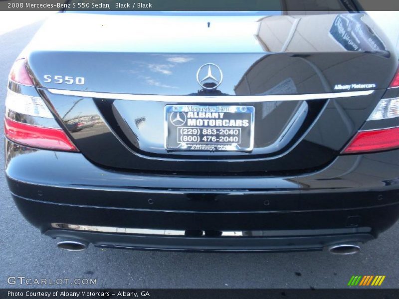 Black / Black 2008 Mercedes-Benz S 550 Sedan