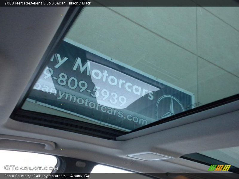 Black / Black 2008 Mercedes-Benz S 550 Sedan