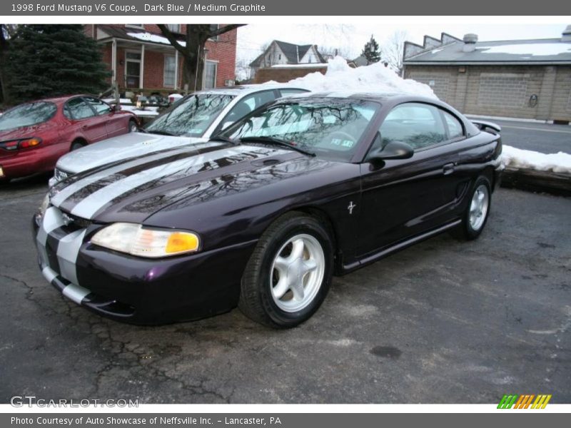 Dark Blue / Medium Graphite 1998 Ford Mustang V6 Coupe