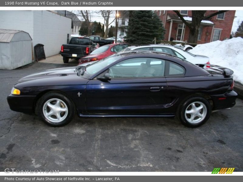 Dark Blue / Medium Graphite 1998 Ford Mustang V6 Coupe