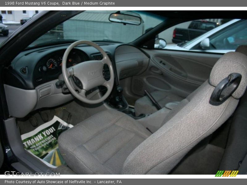 Dark Blue / Medium Graphite 1998 Ford Mustang V6 Coupe