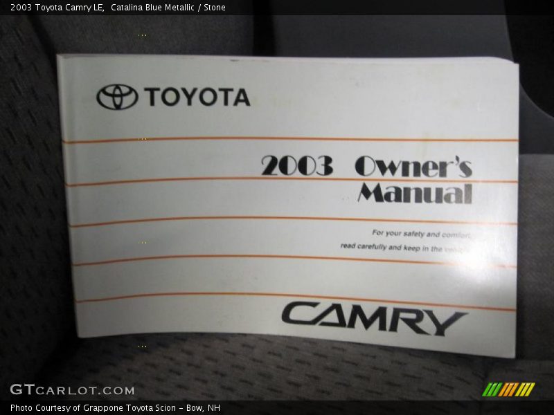 Catalina Blue Metallic / Stone 2003 Toyota Camry LE