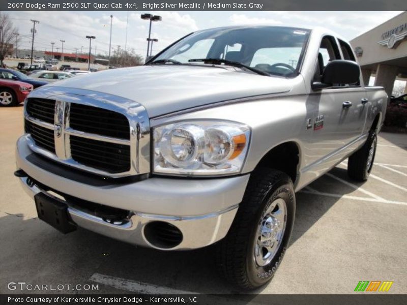 Bright Silver Metallic / Medium Slate Gray 2007 Dodge Ram 2500 SLT Quad Cab 4x4