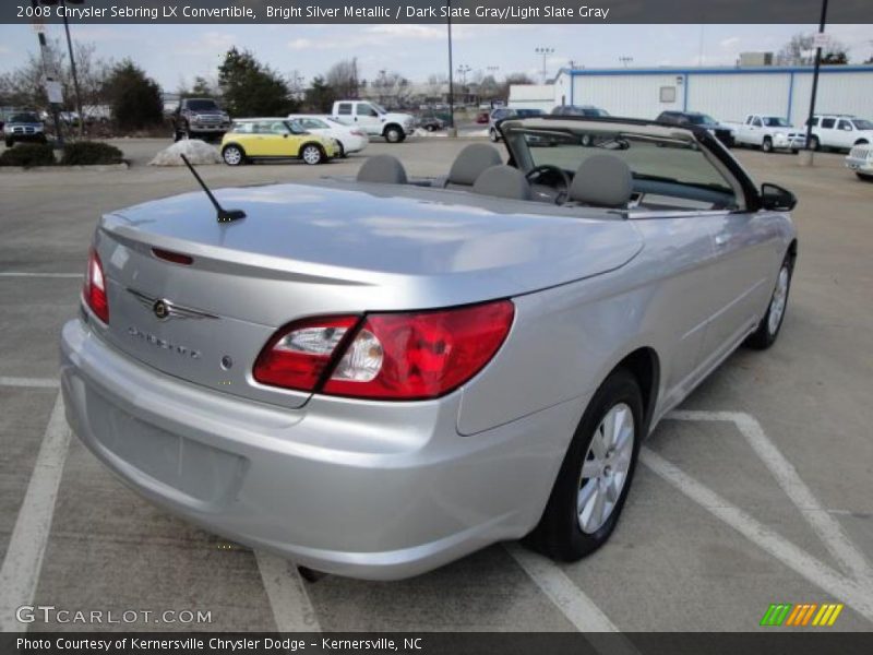 Bright Silver Metallic / Dark Slate Gray/Light Slate Gray 2008 Chrysler Sebring LX Convertible