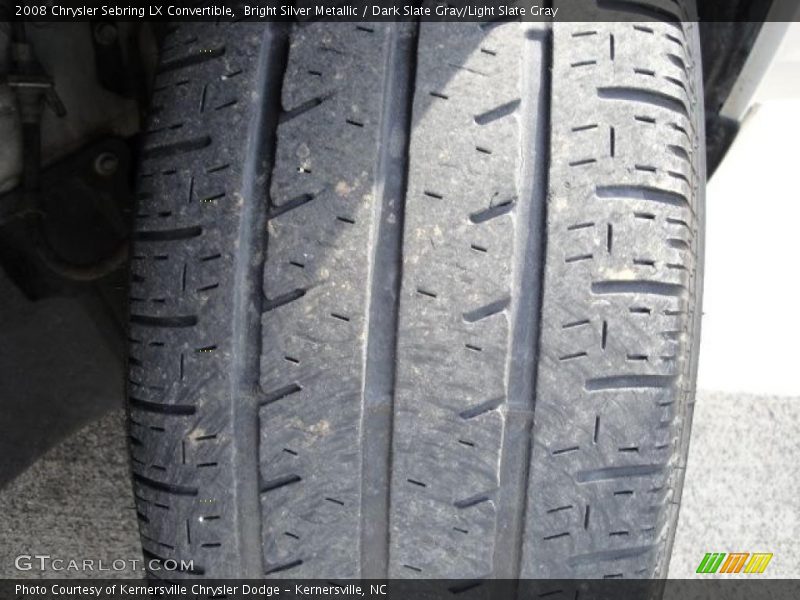 Bright Silver Metallic / Dark Slate Gray/Light Slate Gray 2008 Chrysler Sebring LX Convertible