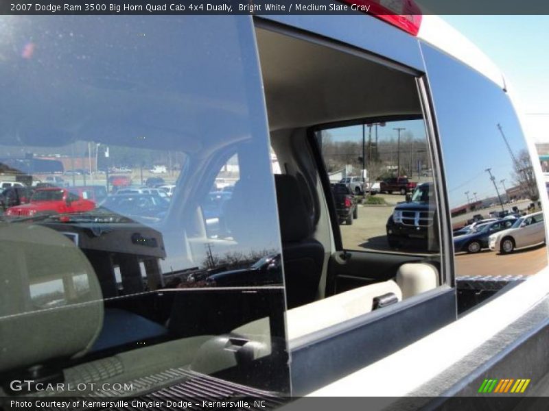Bright White / Medium Slate Gray 2007 Dodge Ram 3500 Big Horn Quad Cab 4x4 Dually