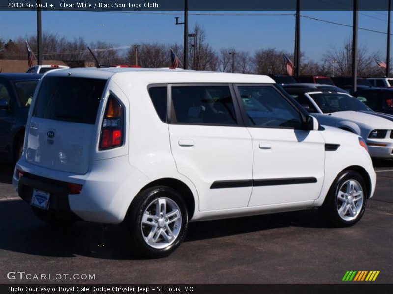 Clear White / Black Soul Logo Cloth 2010 Kia Soul +