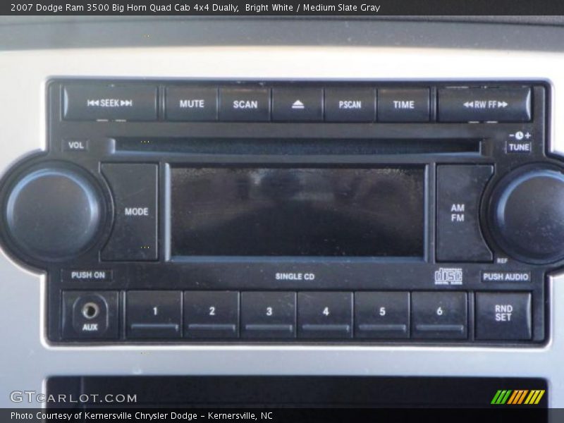 Bright White / Medium Slate Gray 2007 Dodge Ram 3500 Big Horn Quad Cab 4x4 Dually