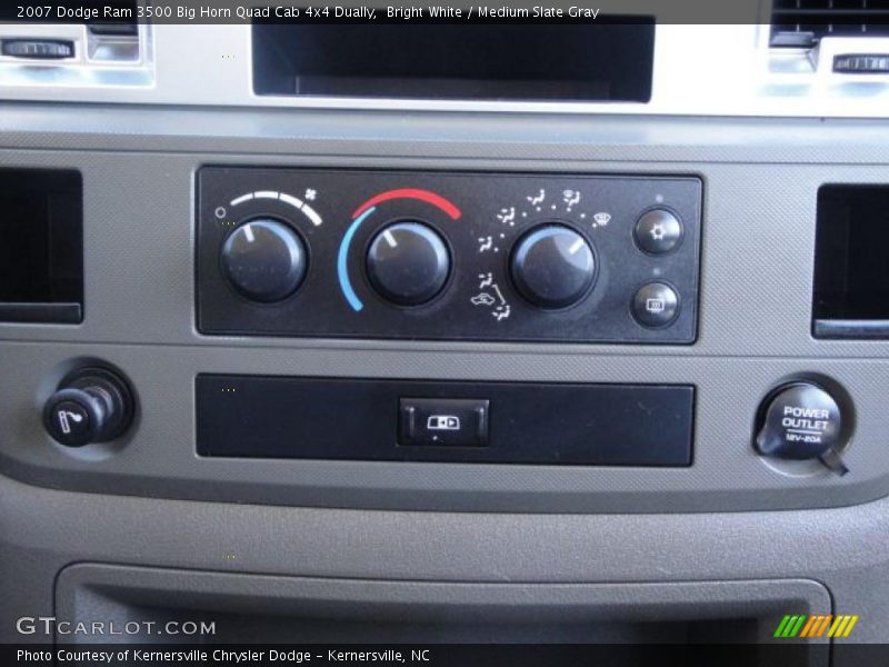 Bright White / Medium Slate Gray 2007 Dodge Ram 3500 Big Horn Quad Cab 4x4 Dually