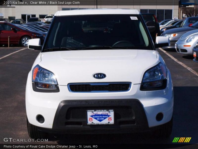 Clear White / Black Soul Logo Cloth 2010 Kia Soul +