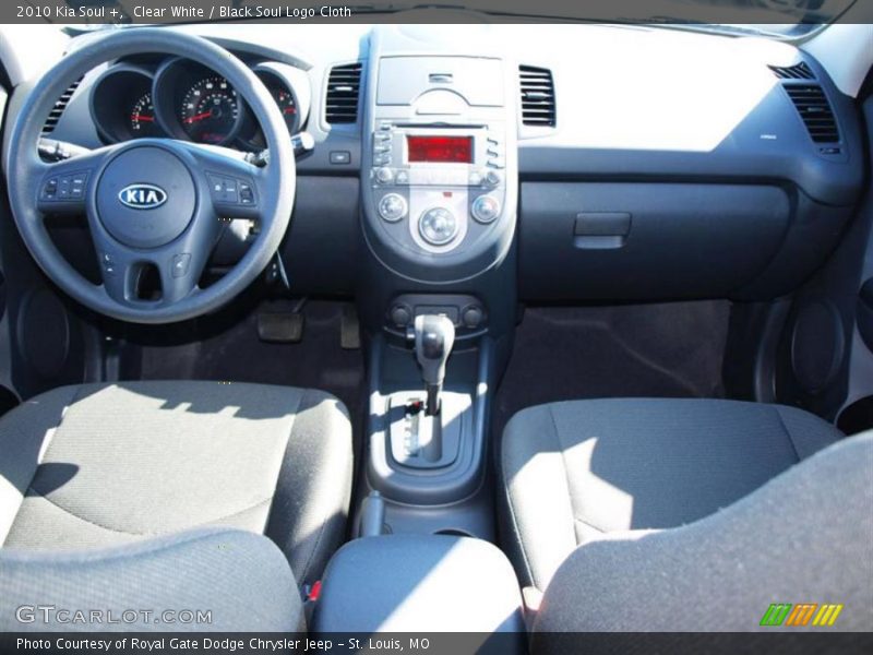 Clear White / Black Soul Logo Cloth 2010 Kia Soul +