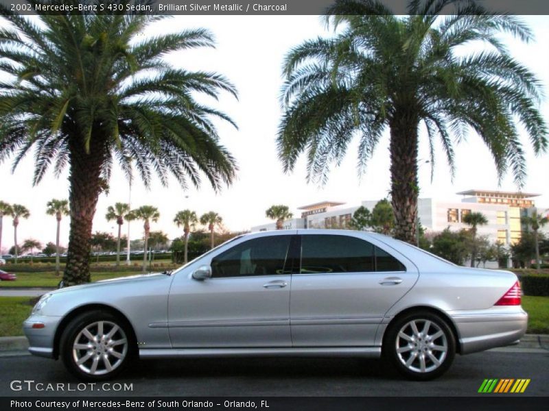 Brilliant Silver Metallic / Charcoal 2002 Mercedes-Benz S 430 Sedan