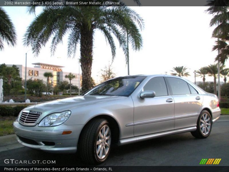 Brilliant Silver Metallic / Charcoal 2002 Mercedes-Benz S 430 Sedan