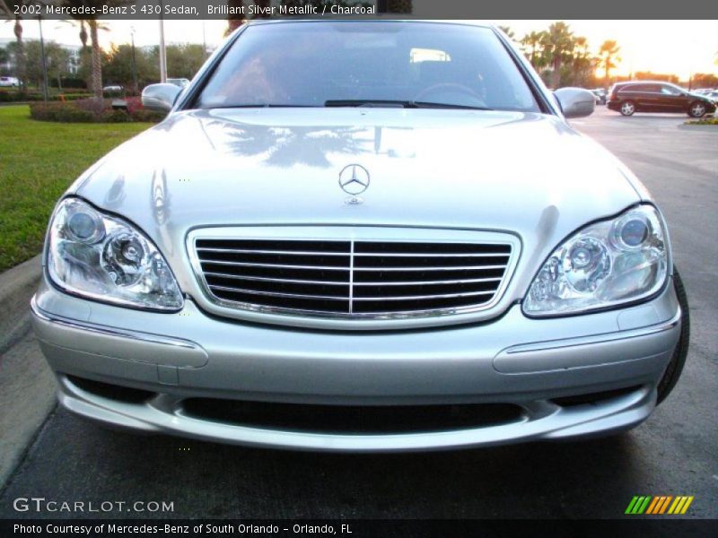 Brilliant Silver Metallic / Charcoal 2002 Mercedes-Benz S 430 Sedan