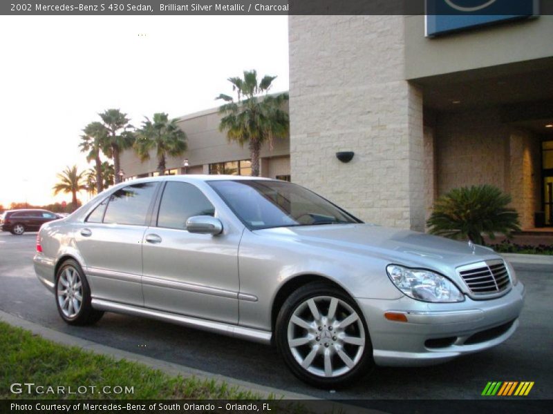 Brilliant Silver Metallic / Charcoal 2002 Mercedes-Benz S 430 Sedan