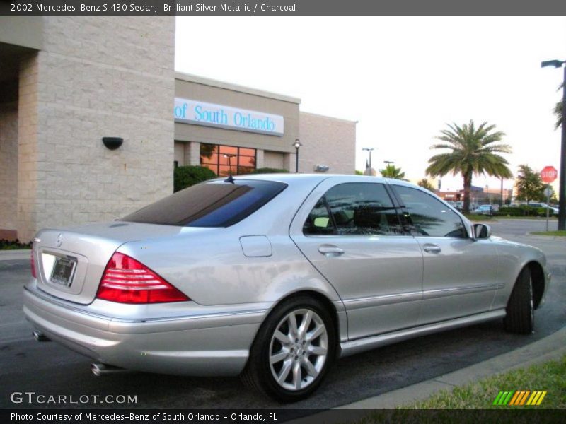 Brilliant Silver Metallic / Charcoal 2002 Mercedes-Benz S 430 Sedan