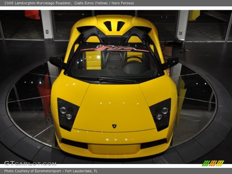 Giallo Evros (Yellow) / Nero Perseus 2006 Lamborghini Murcielago Roadster