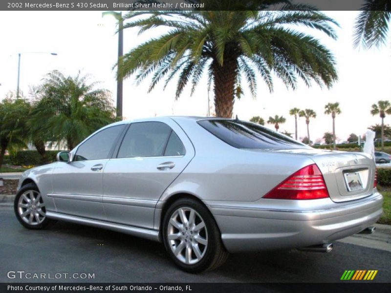 Brilliant Silver Metallic / Charcoal 2002 Mercedes-Benz S 430 Sedan