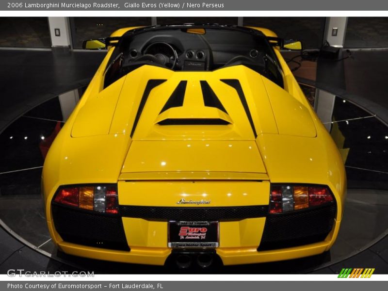 Giallo Evros (Yellow) / Nero Perseus 2006 Lamborghini Murcielago Roadster